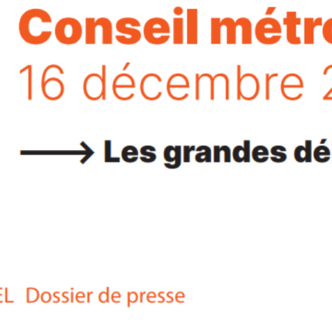Conseil métropolitain du 16 décembre 2022